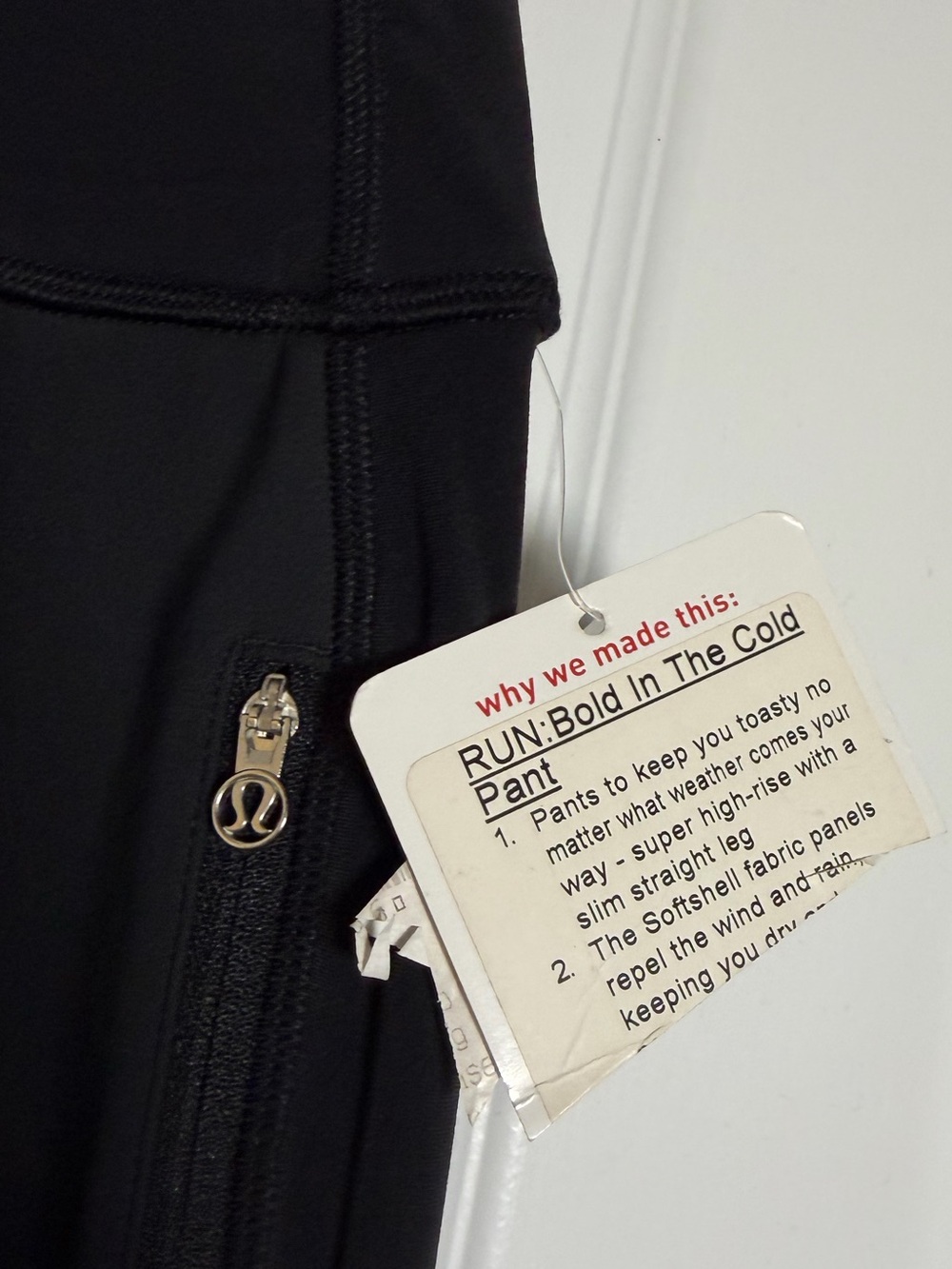 NWT Lululemon Athletica Run: Bold In The Cold Pant Womens Size 10 Black NEW Rare - Picture 12 of 15